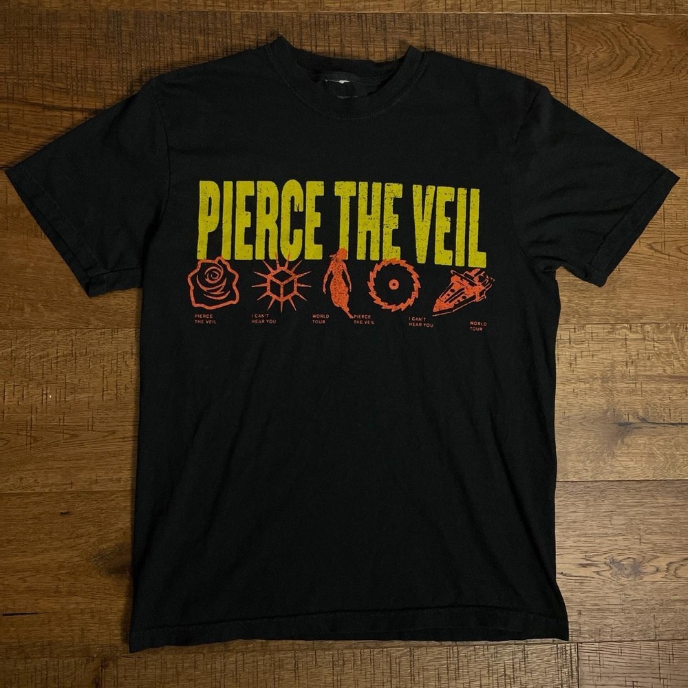 Pierce The Veil Tour Shirt Mens Medium Black Emo Punk I Can’t Hear You 2025 Tee